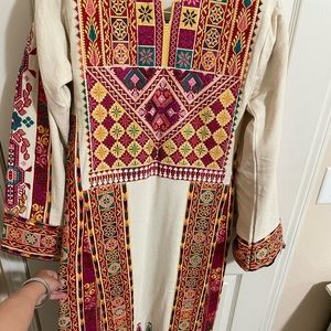 Palestinian machine made thobe